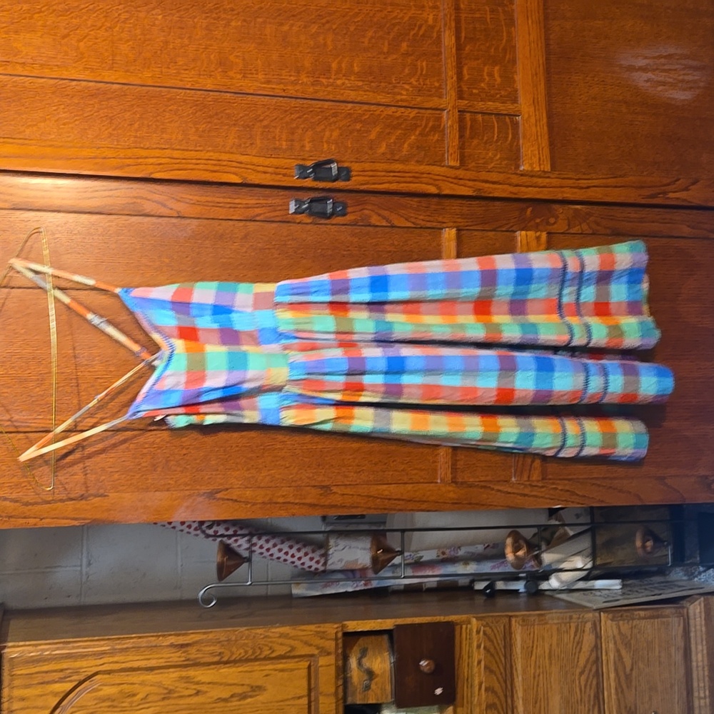 Cooperative UO Multi-color Plaid Midi/Maxi Dress Size 0